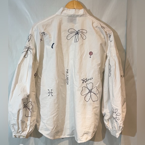Mr. Larkin Poppy Hilma
Embroidery Shirt Floral Embroidered White Blouse - Picture 9 of 13